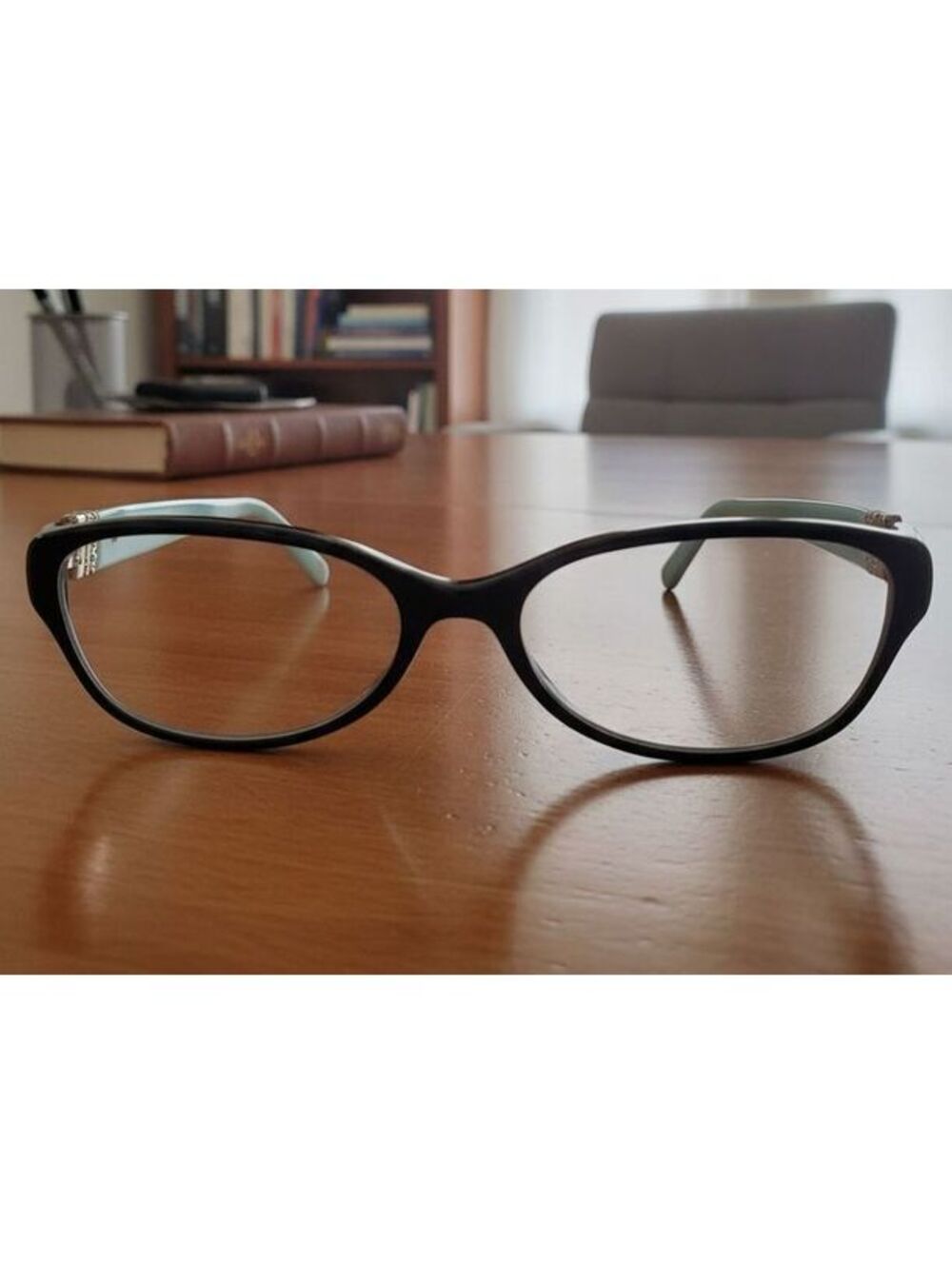 Tiffany & Co TF2082‑B 8055  Turquoise/Black Eyeglasses 53‑17 – Preowned